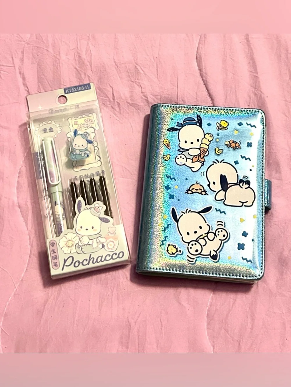 Pochacco Planner and Charm Pen Set